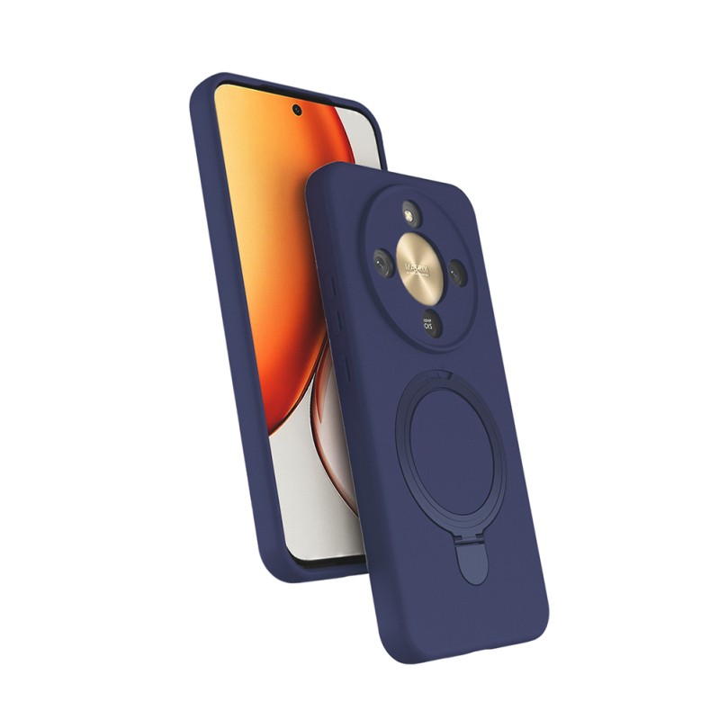 Honor Magic 8 Lite 5G Kılıf M-safe Şarj Özellikli Standlı Zore Samara Kapak - 2
