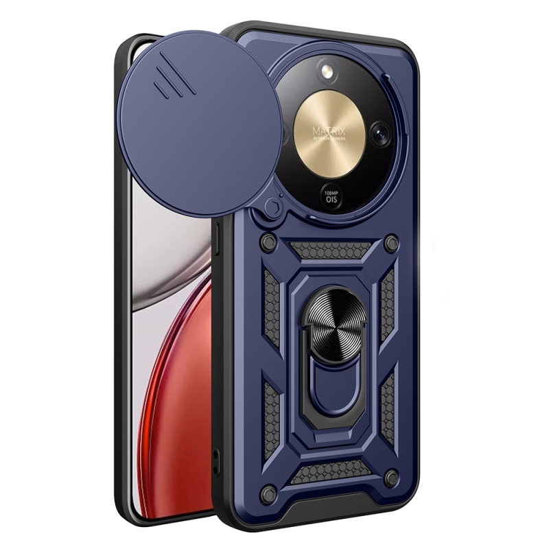 Honor Magic 8 Lite 5G Kılıf Magnetik Standlı Kamera Korumalı Zore Sürgülü Vega Kapak - 3