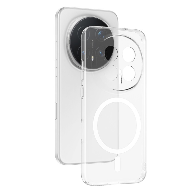 Honor Magic 8 Pro Camera Protected M-Safe Charging Transparent Zore London Hard PC Case - 1