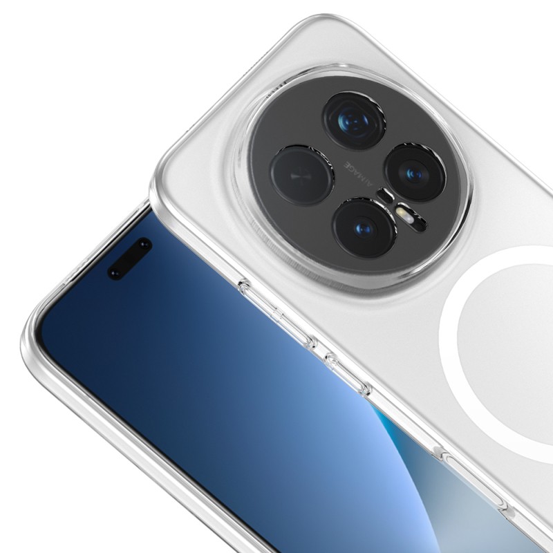 Honor Magic 8 Pro Camera Protected M-Safe Charging Transparent Zore London Hard PC Case - 3