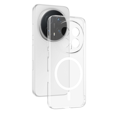 Honor Magic 8 Pro Kamera Korumalı M-Safe Şarj Özellikli Şeffaf Zore London Sert PC Kapak - Zore