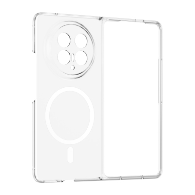 Honor Magic V6 Kamera Korumalı M-Safe Şarj Özellikli Şeffaf Zore London Sert PC Kapak - Zore