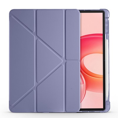 Honor Pad 10 12.1 Case Zore Tri Folding Stand Case with Pen Compartment - 11