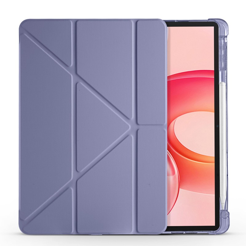 Honor Pad 10 12.1 Case Zore Tri Folding Stand Case with Pen Compartment - 11