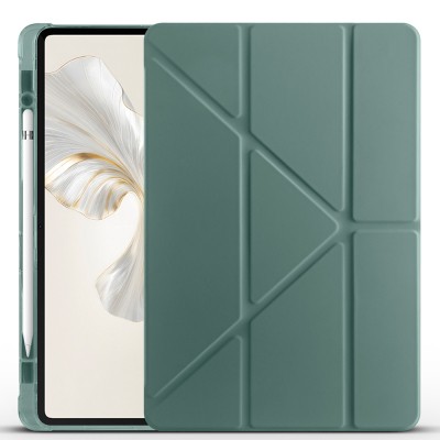 Honor Pad 9 Case Zore Tri Folding Pen Compartment Stand Case - 13