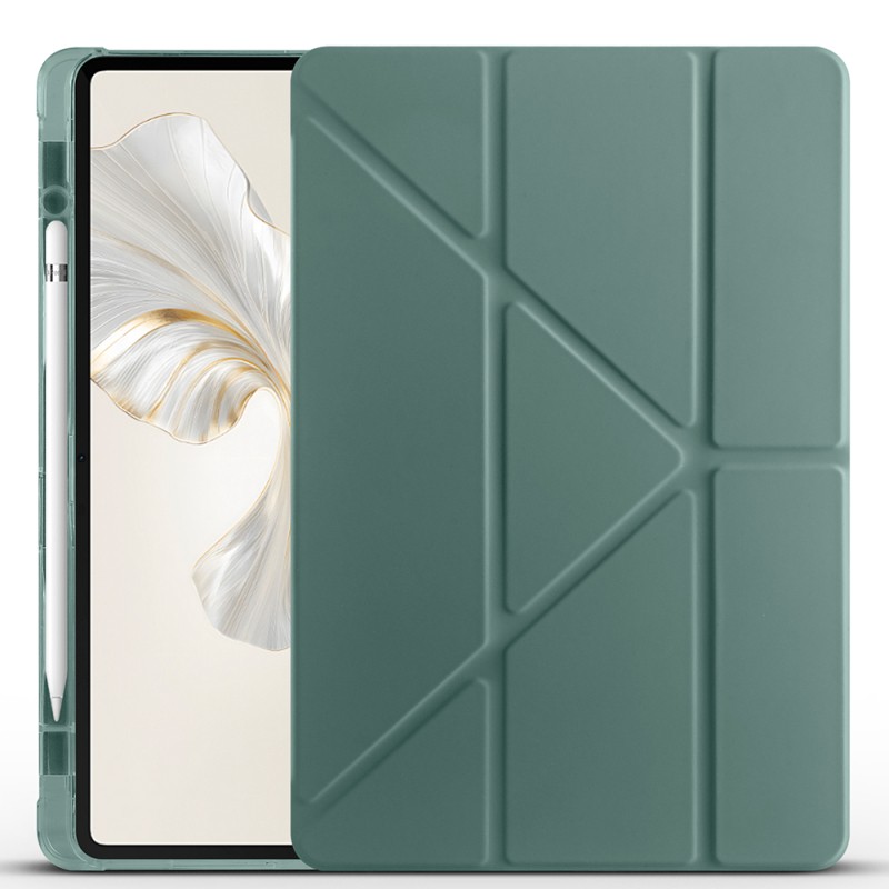 Honor Pad 9 Case Zore Tri Folding Pen Compartment Stand Case - 13