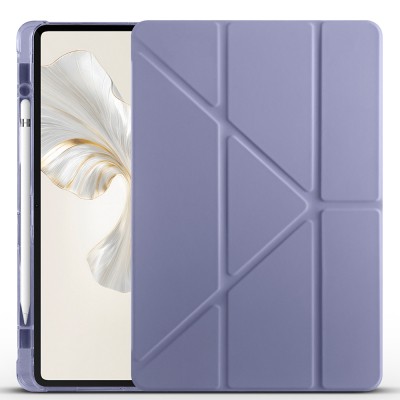 Honor Pad 9 Case Zore Tri Folding Pen Compartment Stand Case - 45