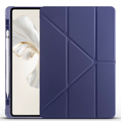 Honor Pad 9 Case Zore Tri Folding Pen Compartment Stand Case - 35