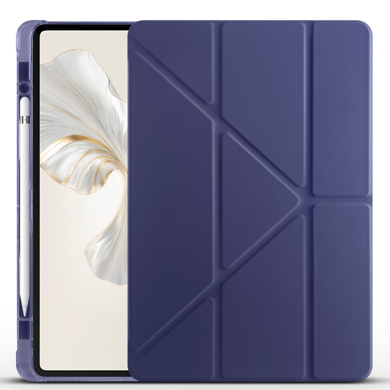 Honor Pad 9 Case Zore Tri Folding Pen Compartment Stand Case - 35