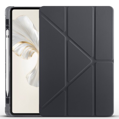 Honor Pad 9 Case Zore Tri Folding Pen Compartment Stand Case - 30