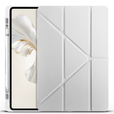 Honor Pad 9 Case Zore Tri Folding Pen Compartment Stand Case - 5