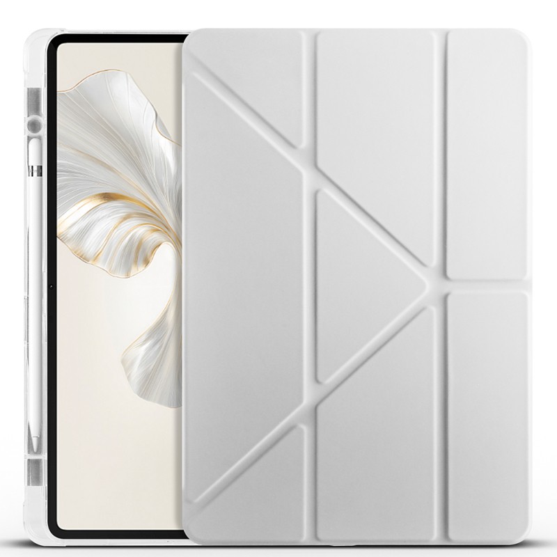 Honor Pad 9 Case Zore Tri Folding Pen Compartment Stand Case - 5