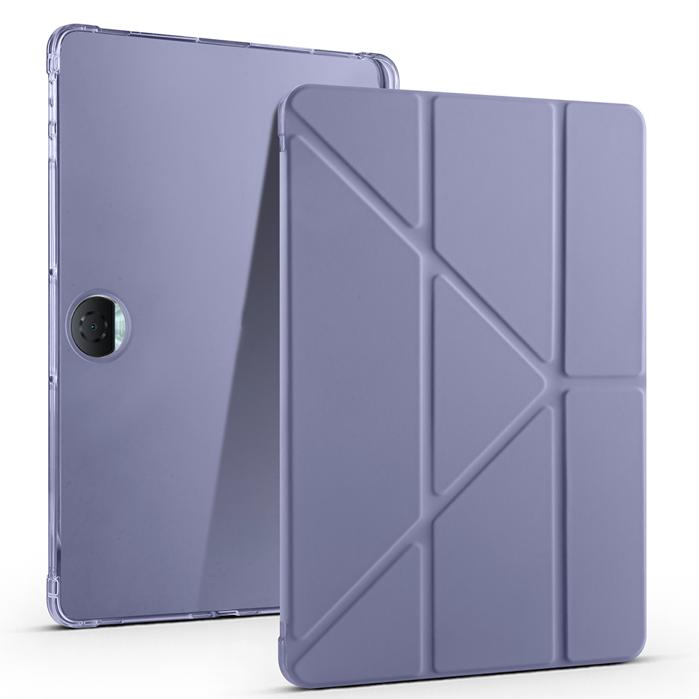 Honor Pad 9 Kılıf Zore Tri Folding Kalem Bölmeli Standlı Kılıf - Mor