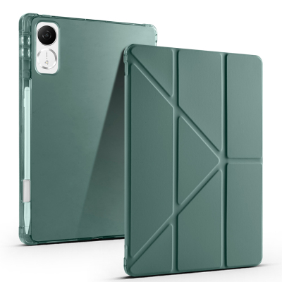 Honor Pad V9 Kılıf Zore Tri Folding Kalem Bölmeli Standlı Kılıf - Zore