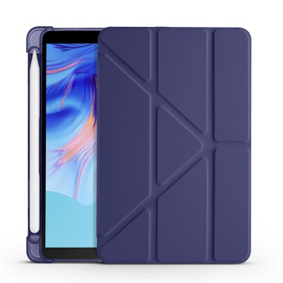 Honor Pad X7 8.7 Kılıf Zore Tri Folding Kalem Bölmeli Standlı Kılıf - 22