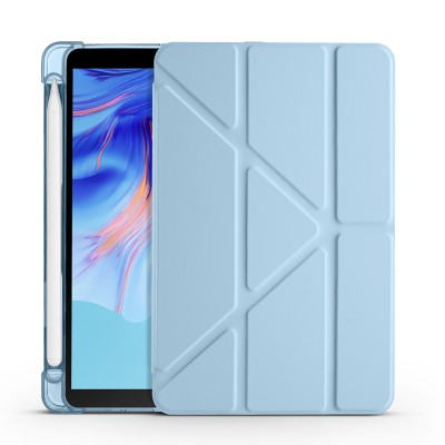 Honor Pad X7 8.7 Kılıf Zore Tri Folding Kalem Bölmeli Standlı Kılıf - 21