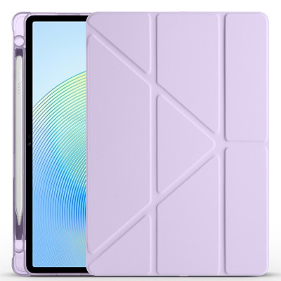 Honor Pad X8A Case Zore Tri Folding Stand Case with Pen Compartment - 19