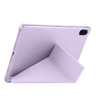 Honor Pad X8A Case Zore Tri Folding Stand Case with Pen Compartment - 33
