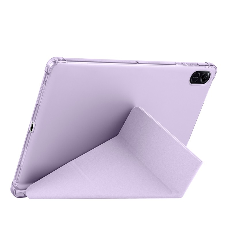 Honor Pad X8A Case Zore Tri Folding Stand Case with Pen Compartment - 33