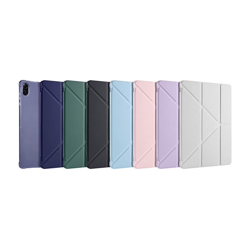 Honor Pad X8A Case Zore Tri Folding Stand Case with Pen Compartment - 50