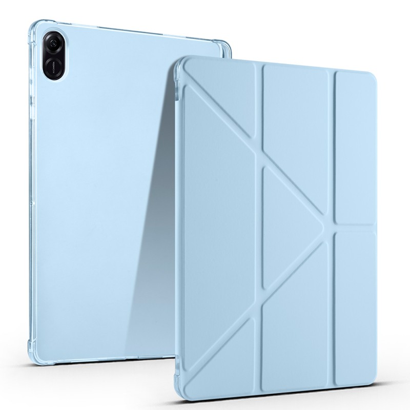 Honor Pad X8A Case Zore Tri Folding Stand Case with Pen Compartment - 5