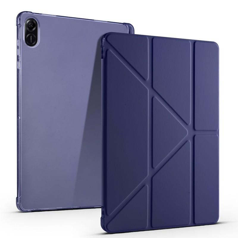 Honor Pad X8A Case Zore Tri Folding Stand Case with Pen Compartment - 6