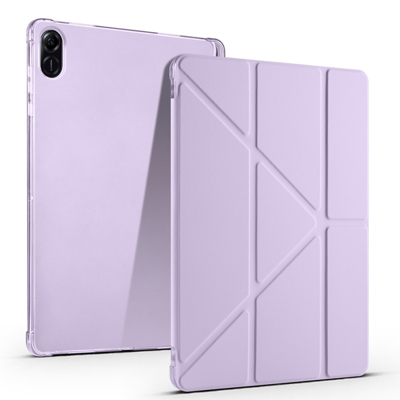 Honor Pad X8A Case Zore Tri Folding Stand Case with Pen Compartment - 9