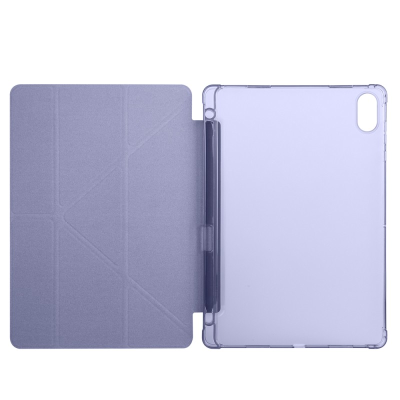 Honor Pad X8A Case Zore Tri Folding Stand Case with Pen Compartment - 11