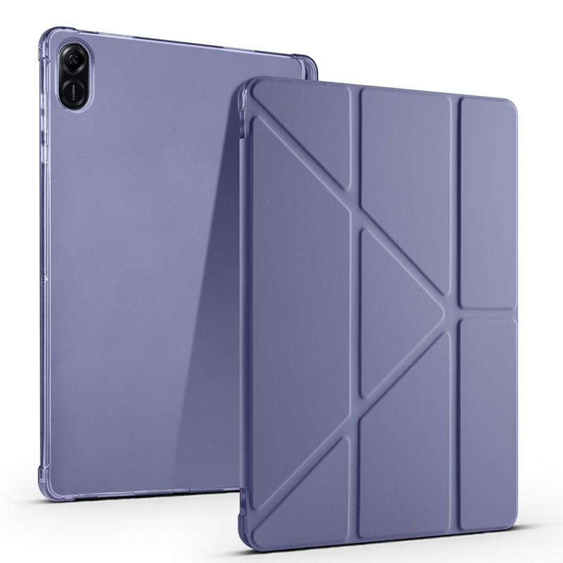 Honor Pad X8A Case Zore Tri Folding Stand Case with Pen Compartment - 2