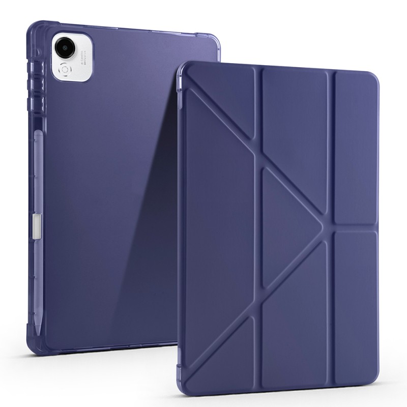 Honor Pad X9A Case Zore Tri Folding Pen Compartment Stand Case - 5