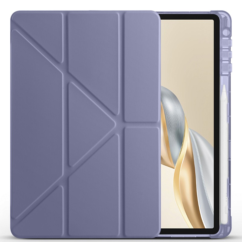 Honor Pad X9A Case Zore Tri Folding Pen Compartment Stand Case - 11