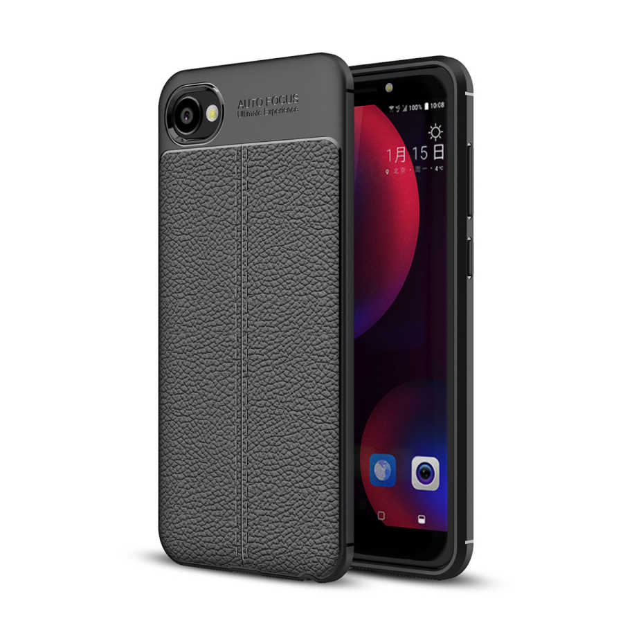 HTC Desire 12 Kılıf Zore Niss Silikon Kapak - Siyah