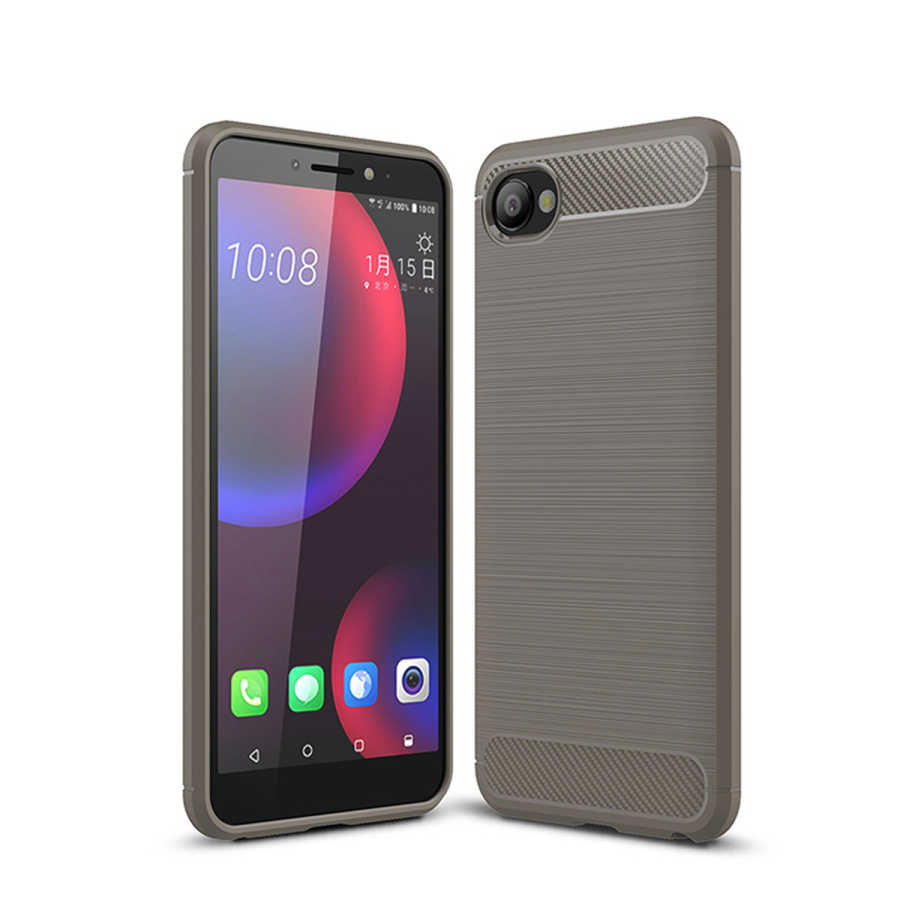 HTC Desire 12 Kılıf Zore Room Silikon Kapak - Gri