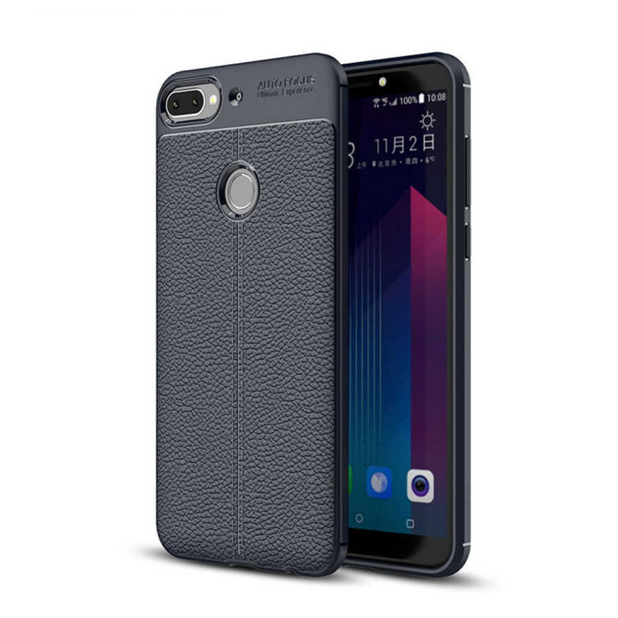 HTC Desire 12 Plus Kılıf Zore Niss Silikon Kapak - Lacivert
