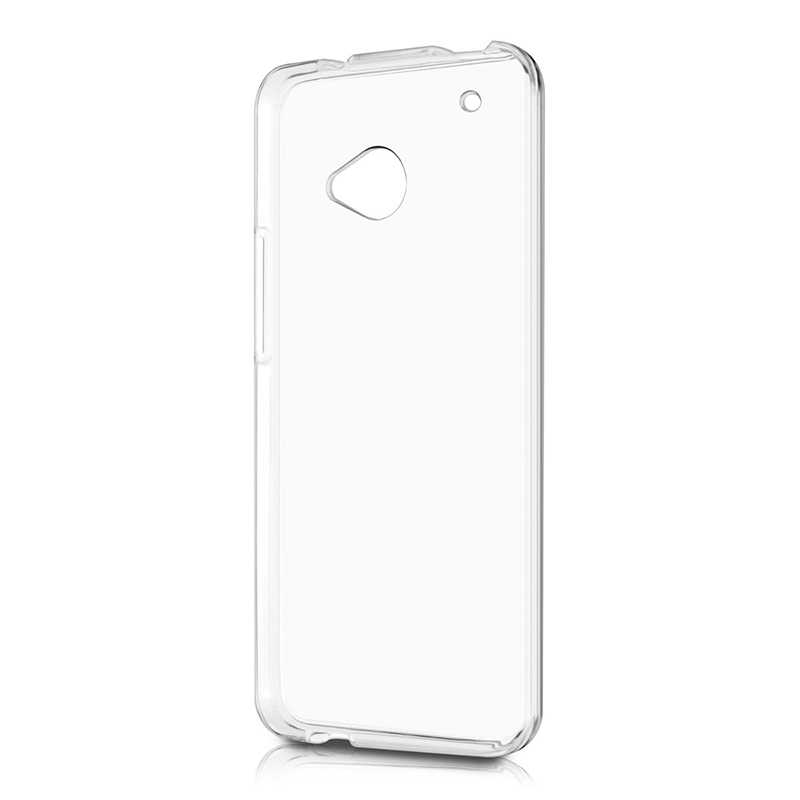 HTC One M7 Kılıf Zore Süper Silikon Kapak - Renksiz