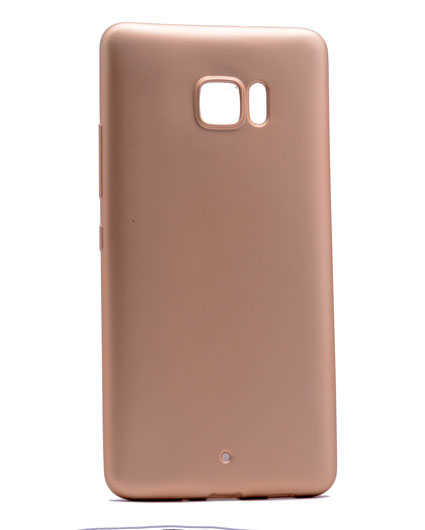 HTC U Ultra Kılıf Zore Premier Silikon Kapak - Gold