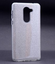 Huawei GR5 2017 Honor 6X Kılıf Zore Shining Silikon Gümüş