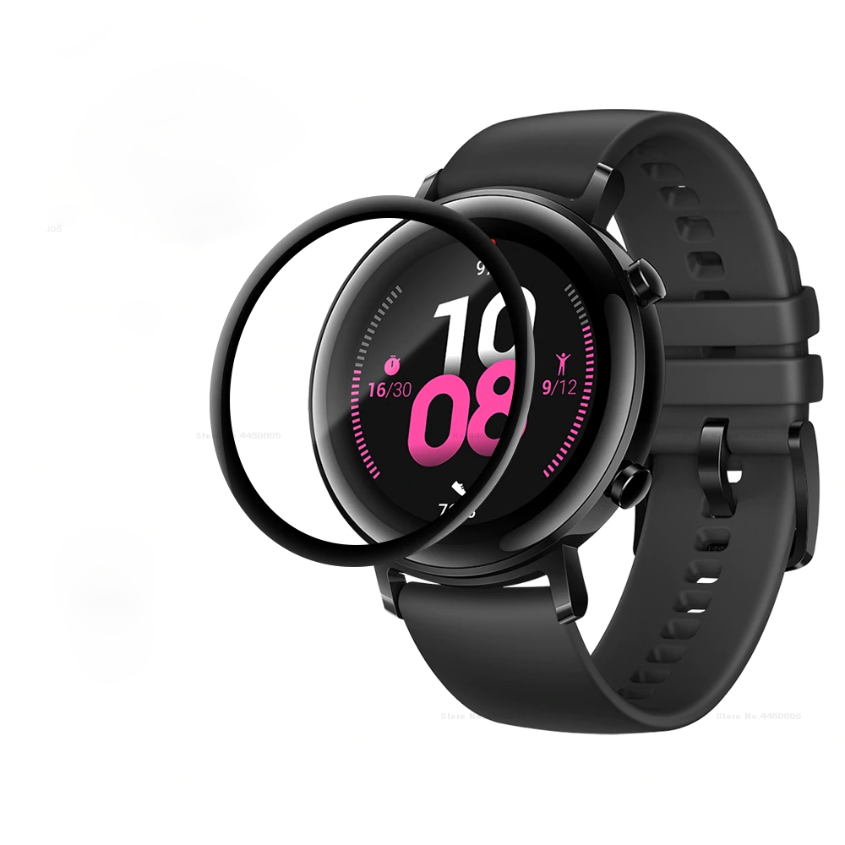 Huawei GT 2E 46mm Vitality PMMA Pet Saat Ekran Koruyucu - Siyah