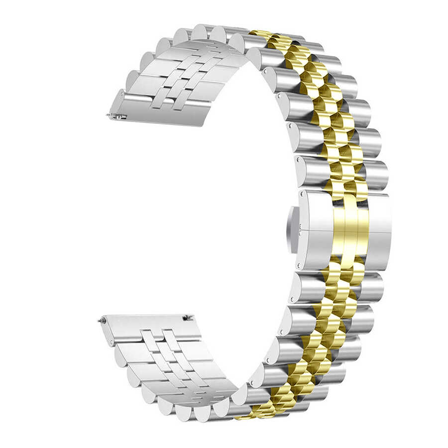 Huawei GT2 42mm KRD-36 20mm Metal Kordon - Gümüş-Gold
