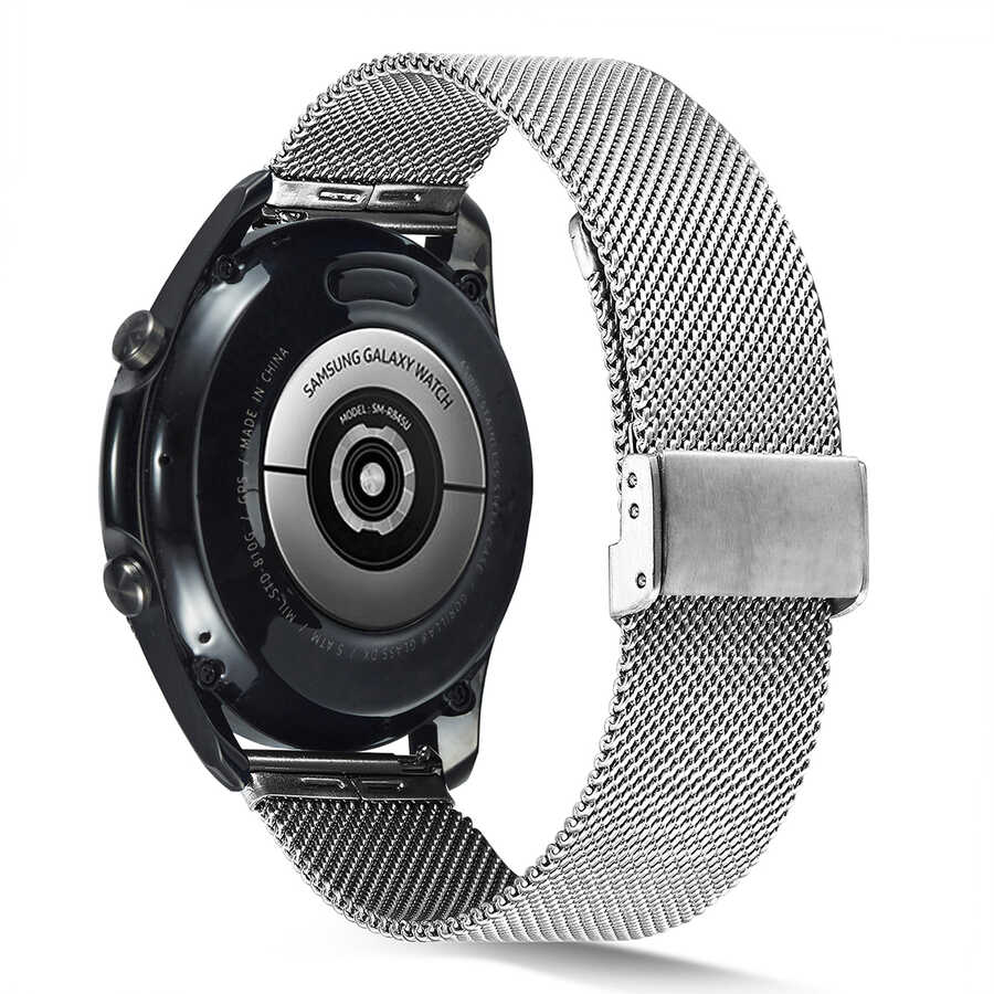 Huawei GT2 46mm KRD-45 22mm Metal Kordon - Gümüş
