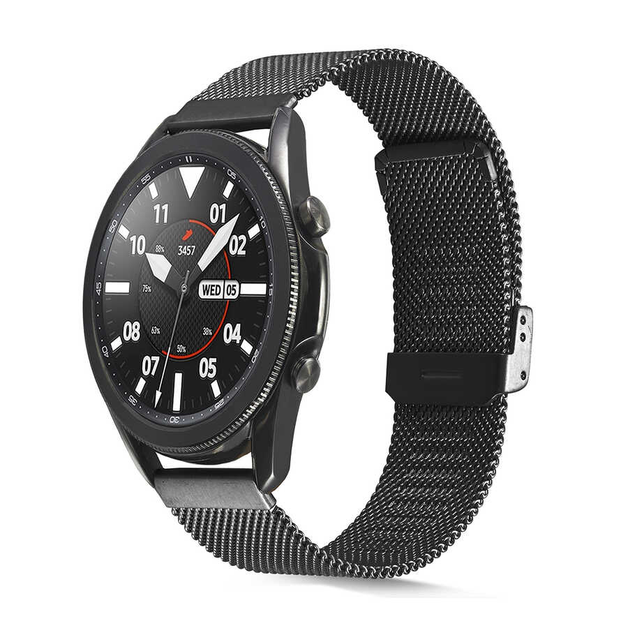 Huawei GT2 46mm KRD-45 22mm Metal Kordon - Siyah