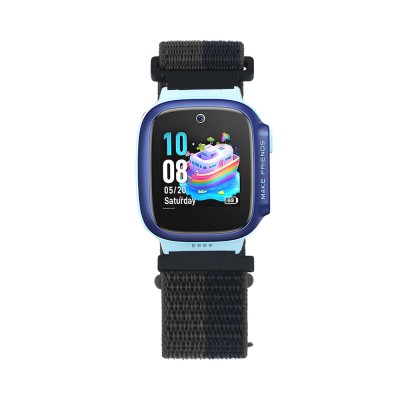 Huawei GT4 41mm Zore KRD-03 18mm Kids Special Mesh Strap Gri-Lacivert