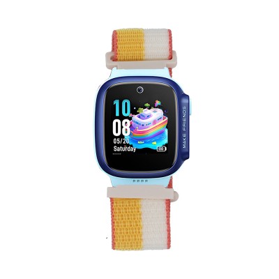 Huawei GT4 41mm Zore KRD-03 18mm Kids Special Mesh Strap Sarı-Beyaz