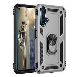 Huawei Honor 20 Kılıf Zore Vega Kapak Gri