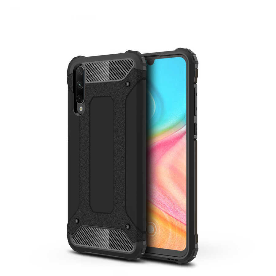 Huawei Honor 20 Lite Kılıf Zore Crash Silikon Kapak - Siyah
