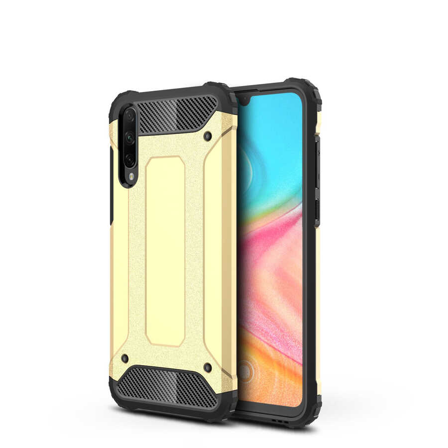 Huawei Honor 20 Lite Kılıf Zore Crash Silikon Kapak - Gold