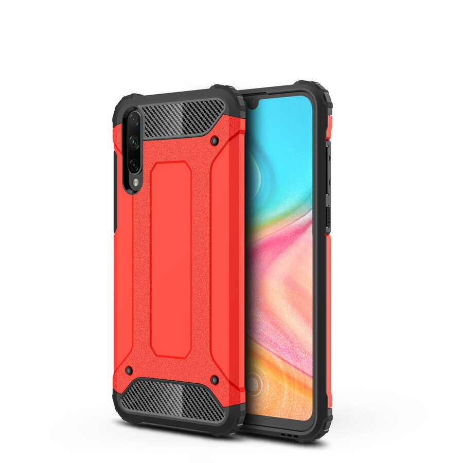 Huawei Honor 20 Lite Kılıf Zore Crash Silikon Kapak - Kırmızı