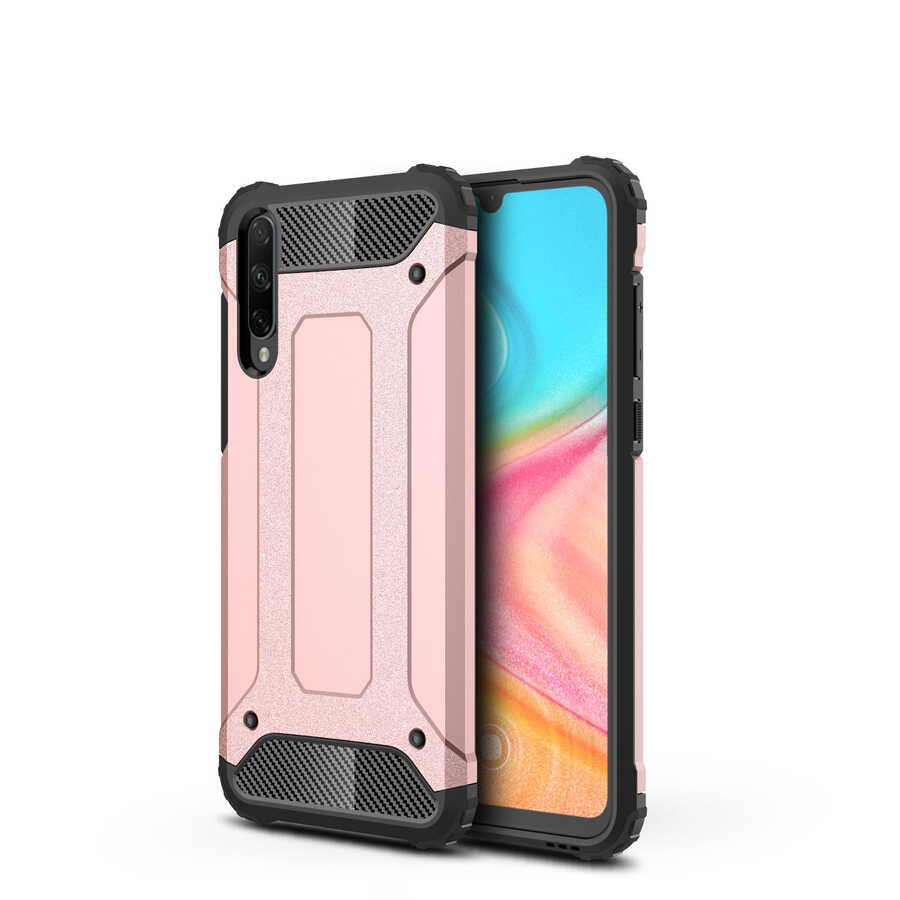 Huawei Honor 20 Lite Kılıf Zore Crash Silikon Kapak - Rose Gold