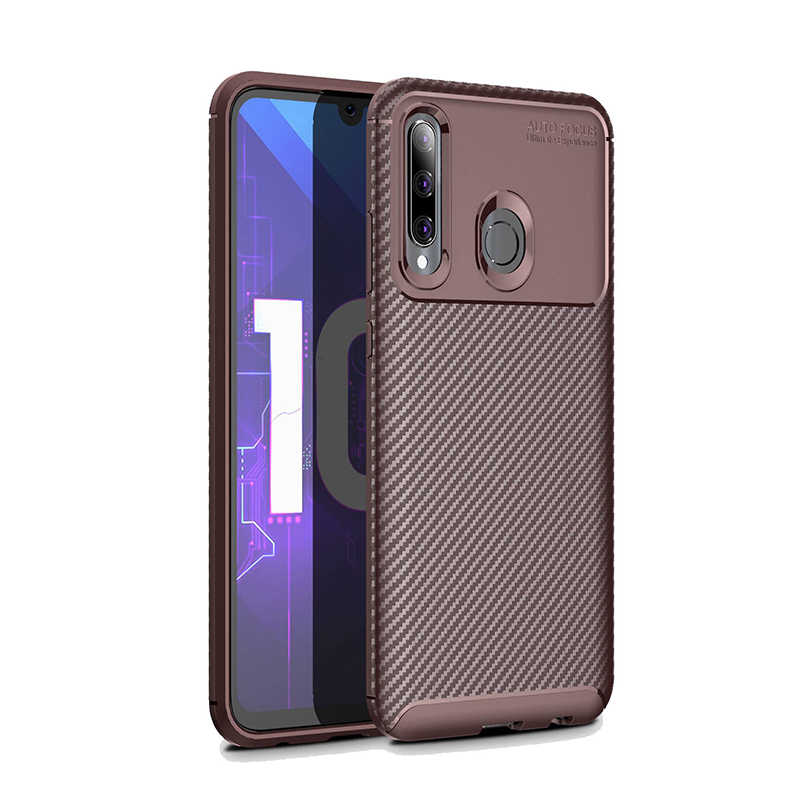 Huawei Honor 20 Lite Kılıf Zore Negro Silikon Kapak - Kahverengi