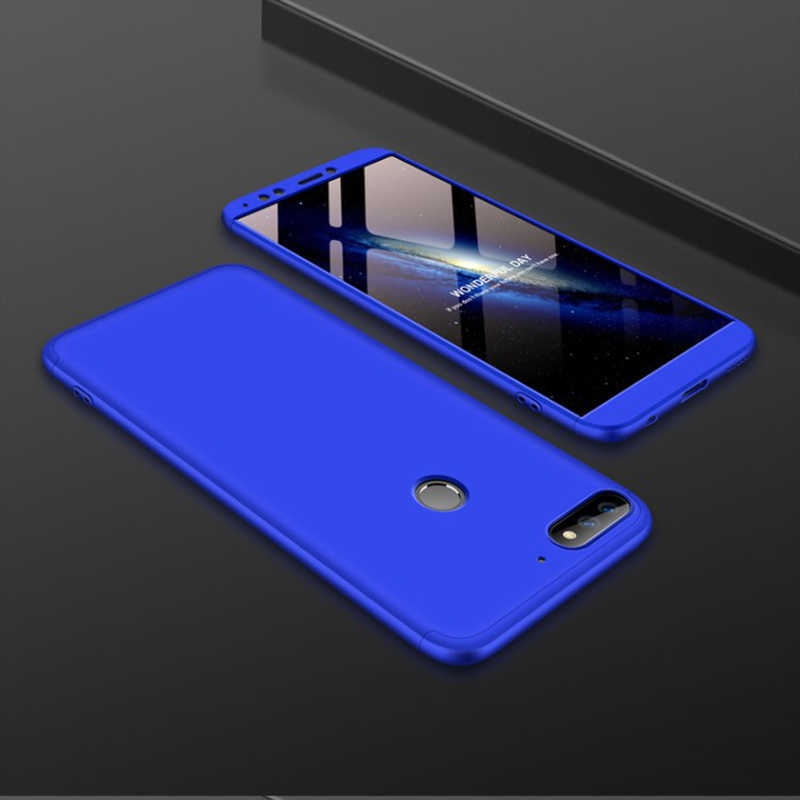 Huawei Y7 2018 Kılıf Zore Ays Kapak - Mavi